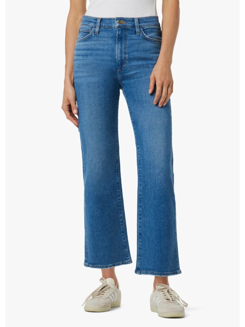 Joe's Jeans The Blake High Rise Wide Leg Crop Blue Jeans Size 28